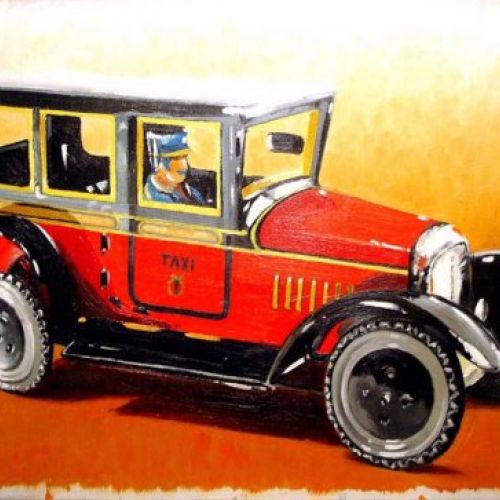 Coches clásicos. Hojalata