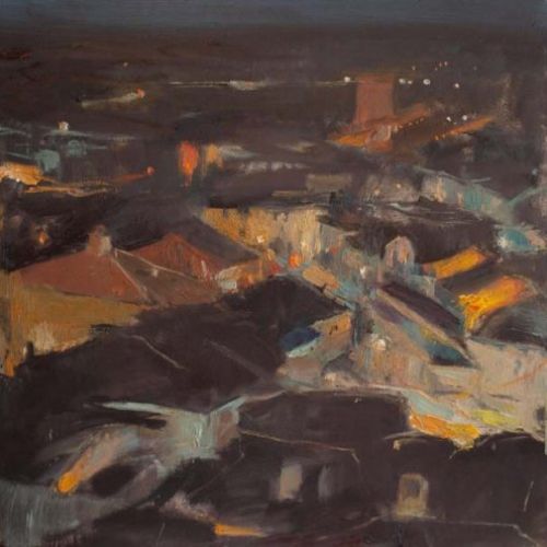 Nocturno. 2010. Óleo sobre lienzo.