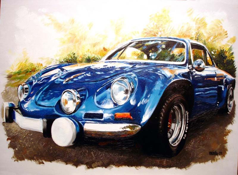 ALPINE BLUE. (35 X 48)