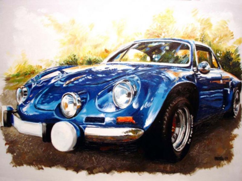 ALPINE BLUE. (35 X 48)